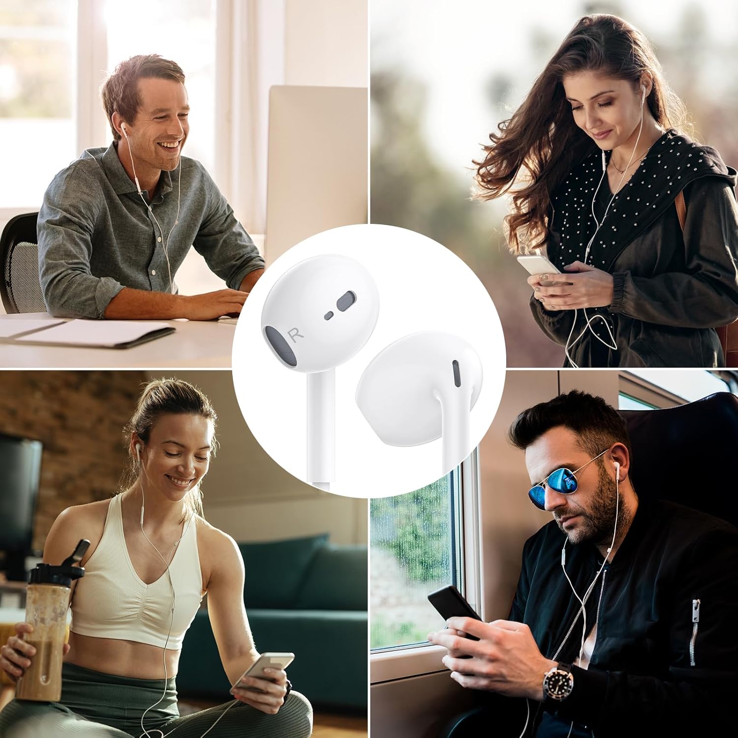 Thumbnail 6 de 2 Pack In Ear Headphones 3.5mm Wired