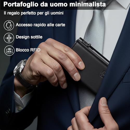 Thumbnail 4 de TENBST Portafoglio da uomo: organizzazione elegante e compatta