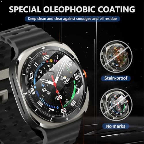 Detalle de Diruite Schutzfolie 4-Stück für Samsung Galaxy Watch Ultra 47mm (2025/2024) – Vollständiger Displayschutz