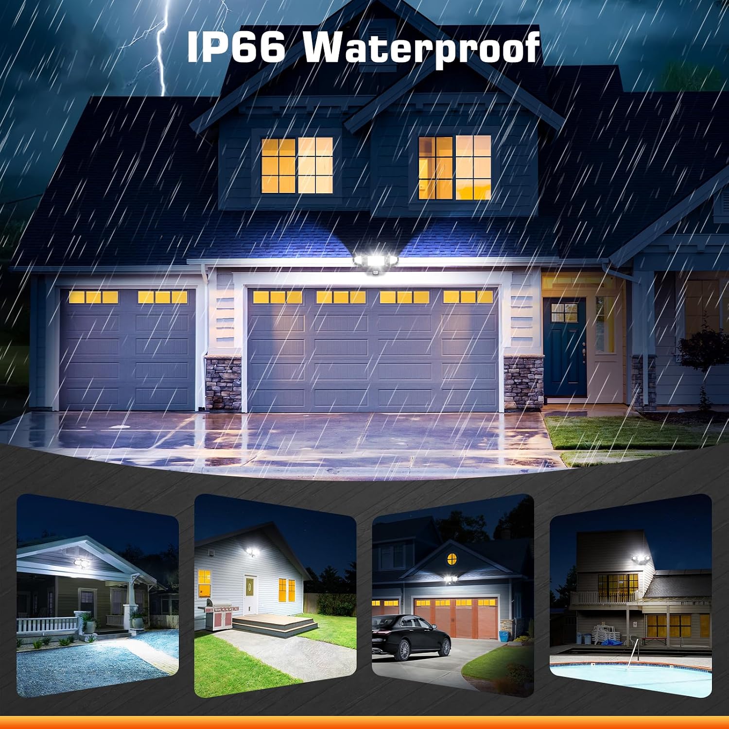Thumbnail 4 de MEIKEE 100W LED Security Light 9600LM