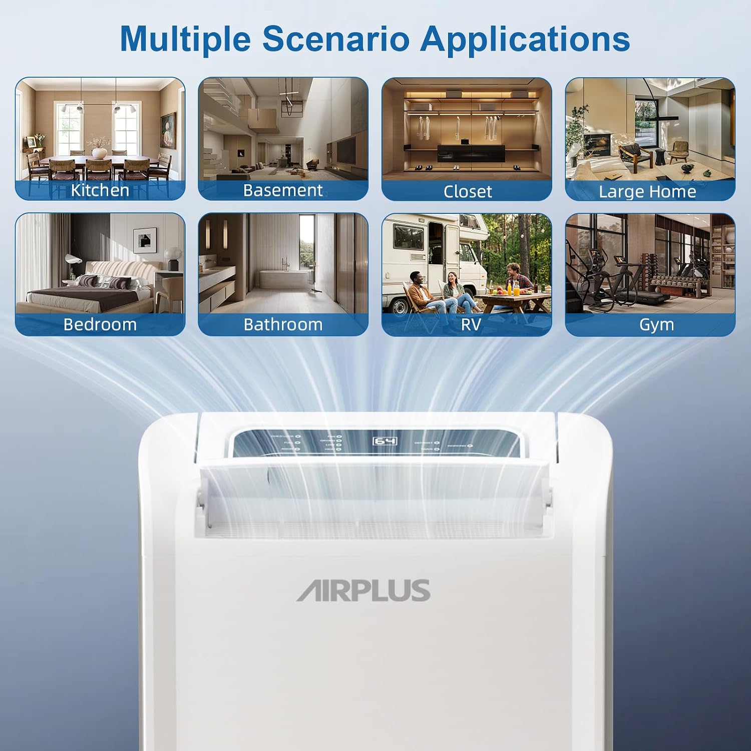 Thumbnail 6 de AIRPLUS AP20-1905EE 70-pint dehumidifier with drain hose, 4,500 sq. ft.