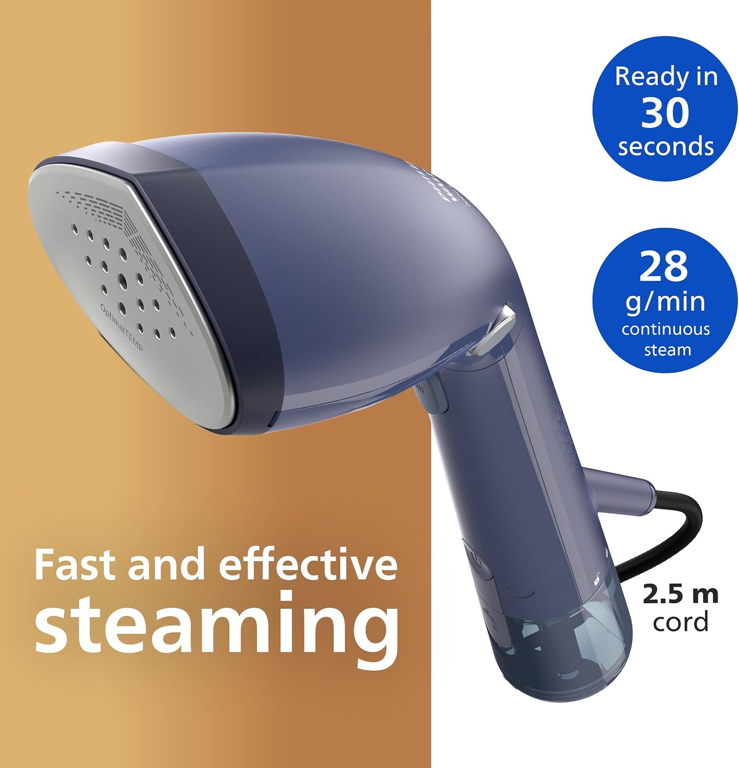 Thumbnail 4 de Philips 7000 Series Handheld Garment Steamer (STH7020/20) – Ready in 30 Seconds, 1500W