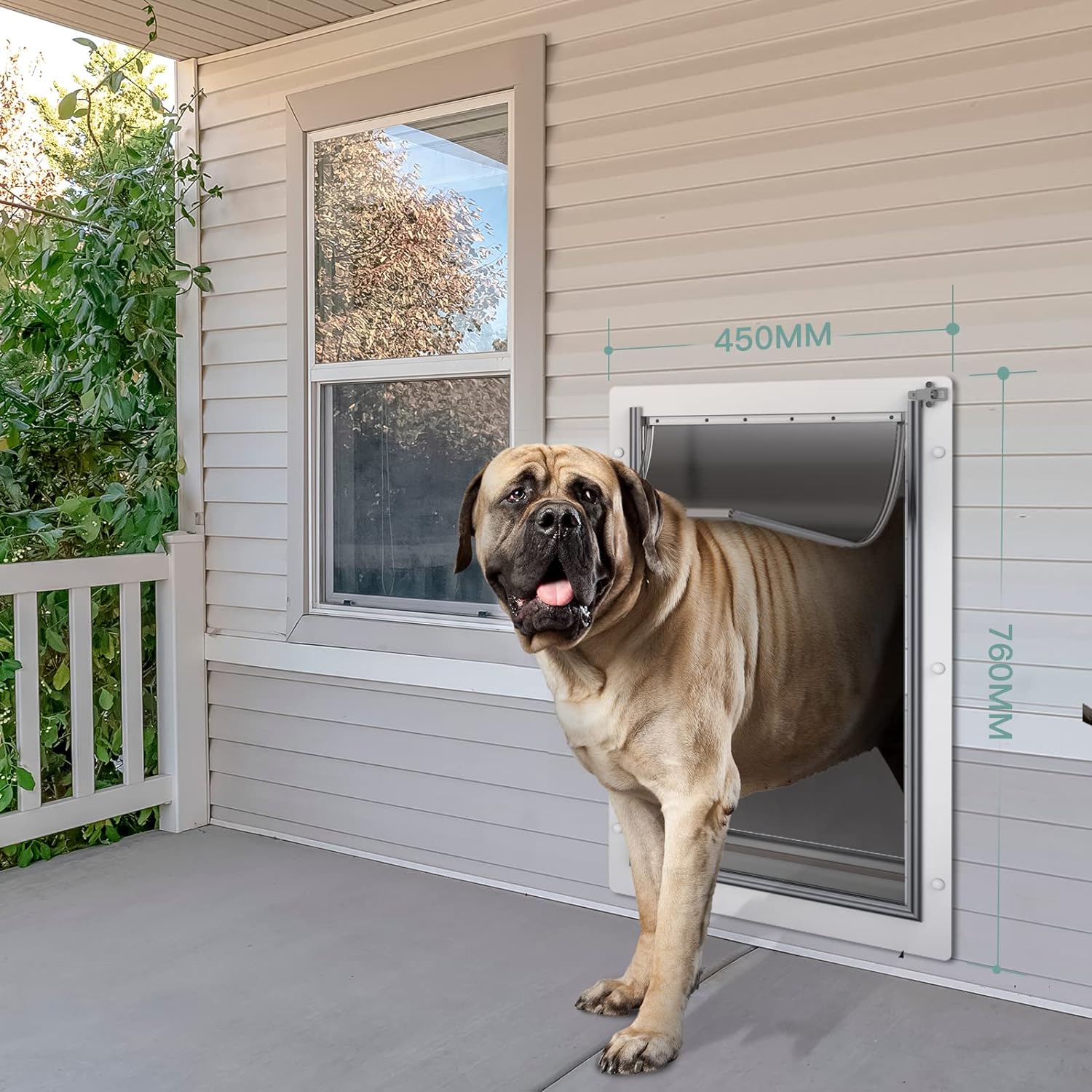 Detalle de Baboni Wall-Mounted Pet Door, X-Large