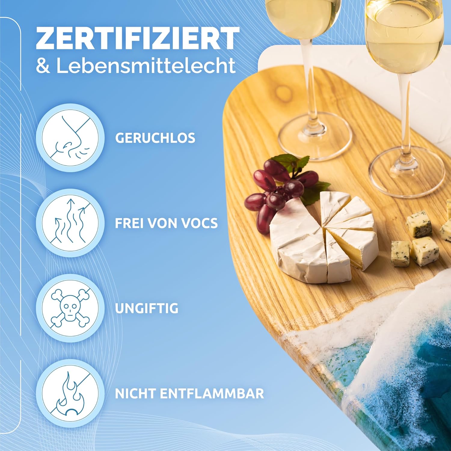 Thumbnail 4 de Craft Resin 8L Epoxidharz-Set (transparent) – Gießharz mit Härter im 1:1-Verhältnis für DIY, Untersetzer & Formen