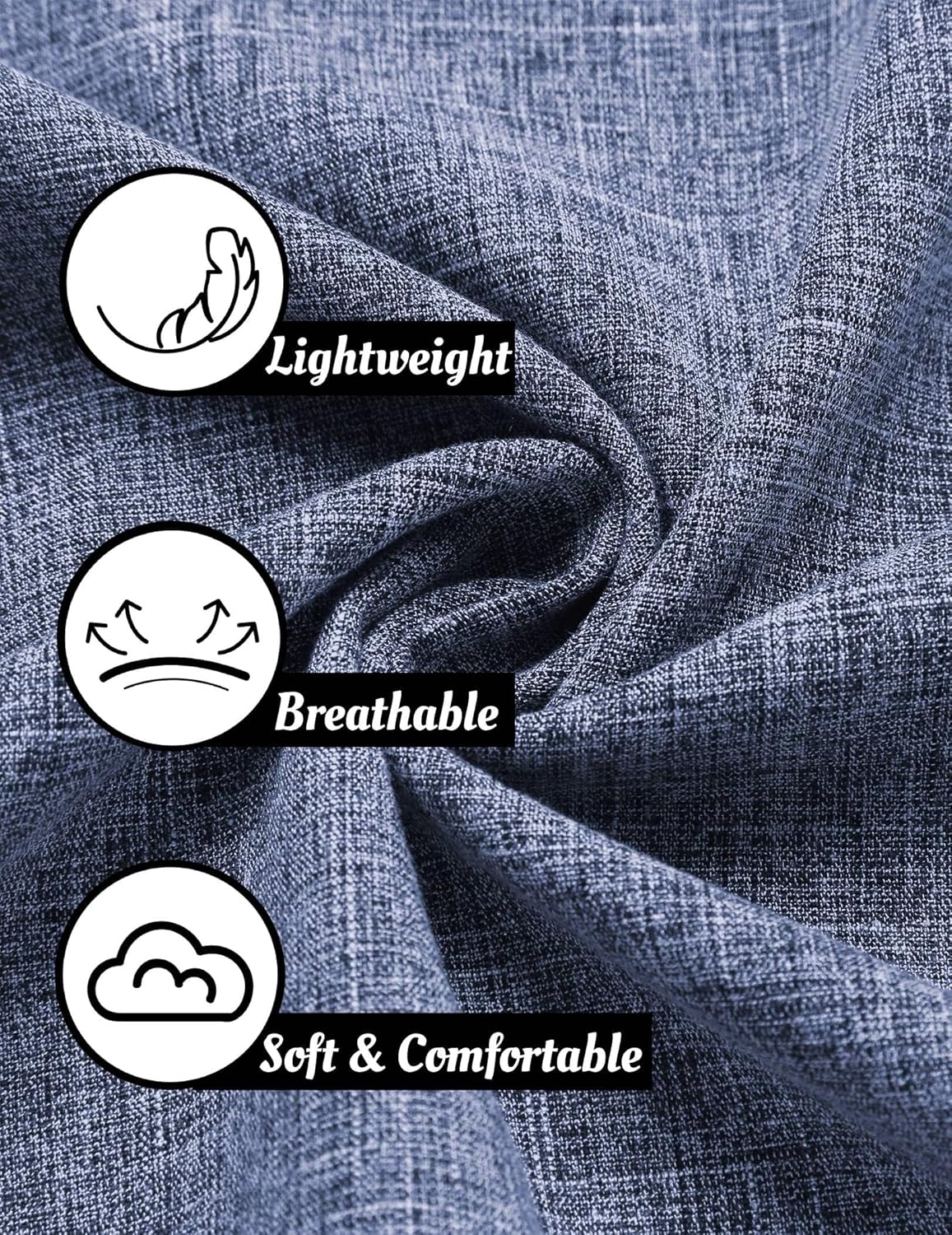 Thumbnail 4 de COOFANDY Leinenhemd Herren Kurzarm Button-Down (Regular Fit) für Sommer, Strand & Freizeit