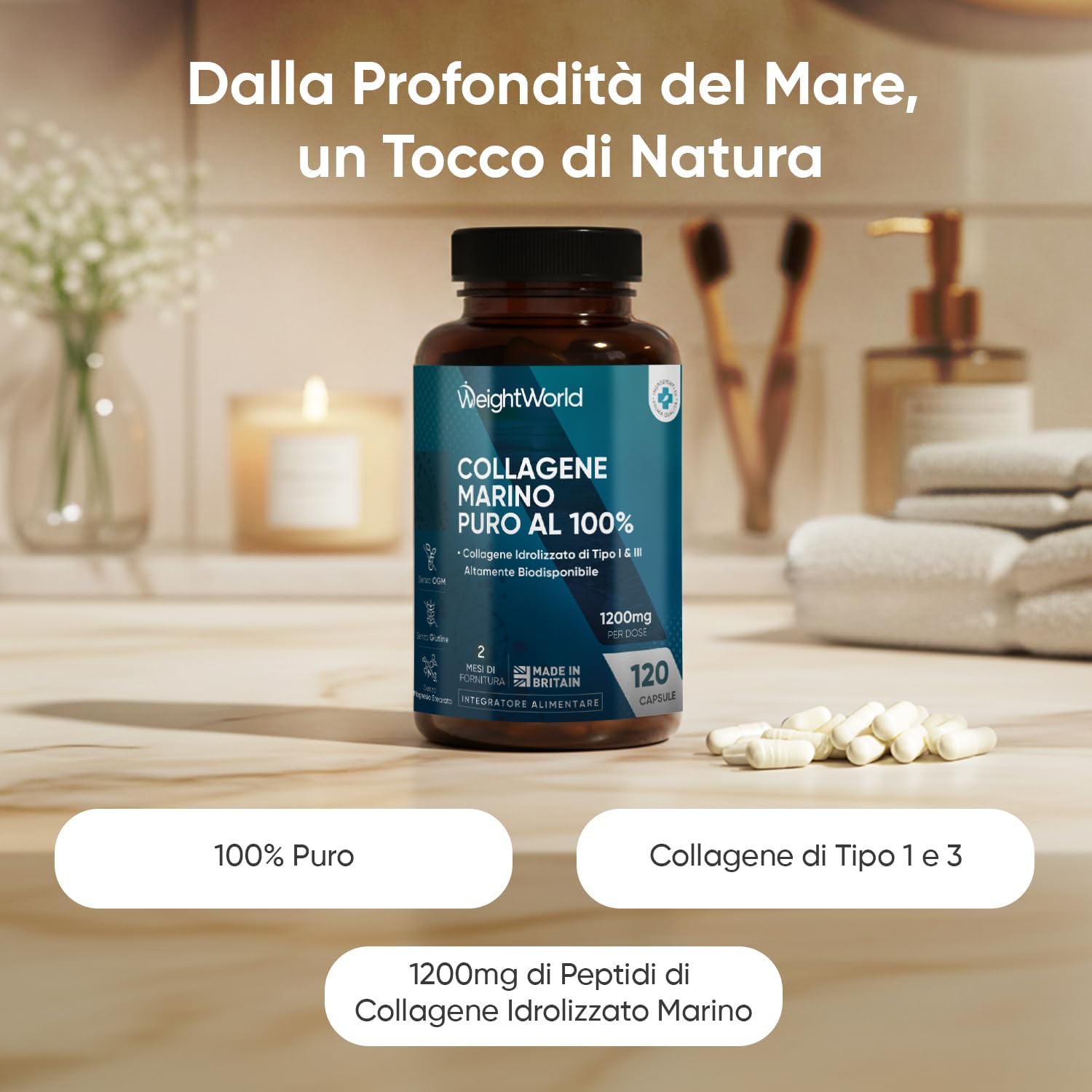 Thumbnail 1 de WeightWorld Collagene Marino 120 capsule 💊