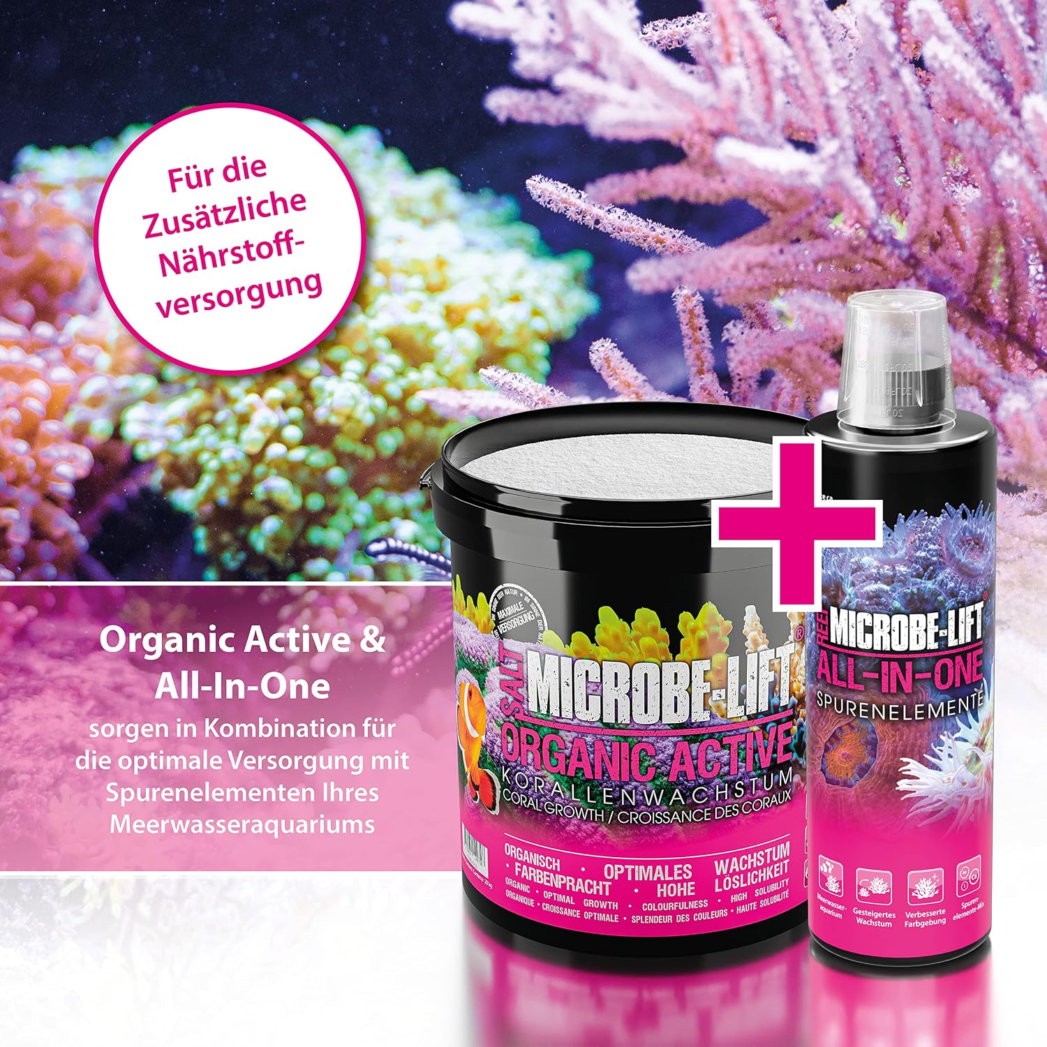 Detalle 2 de ARKA Organic Active Salt – syntetyczna sól morska 20 kg z boosterem koralowców