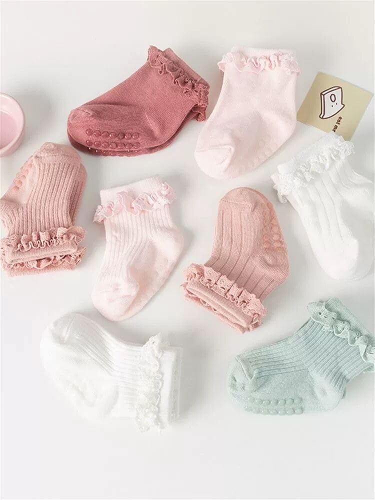 Thumbnail 3 de DRESHOW Infant Lace Non-slip Socks 3 sizes