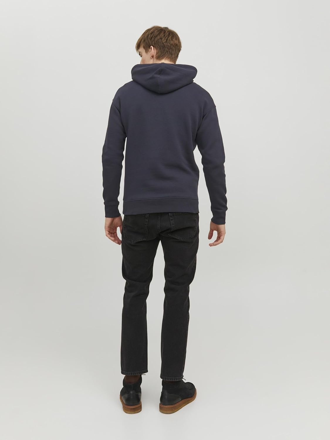 Detalle de Jack & Jones JJestar JJ Sweat Hood Noos: felpa con cappuccio da uomo, comfort casual