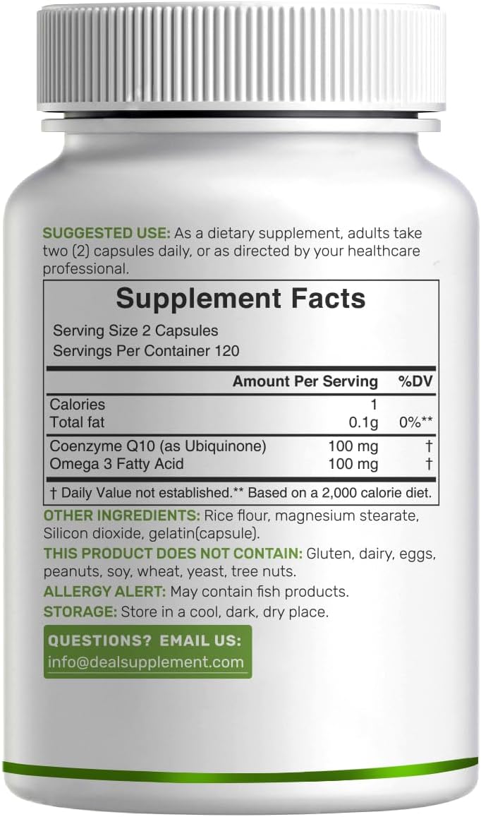 Thumbnail 5 de DEAL SUPPLEMENT CoQ10 supplement 100 mg