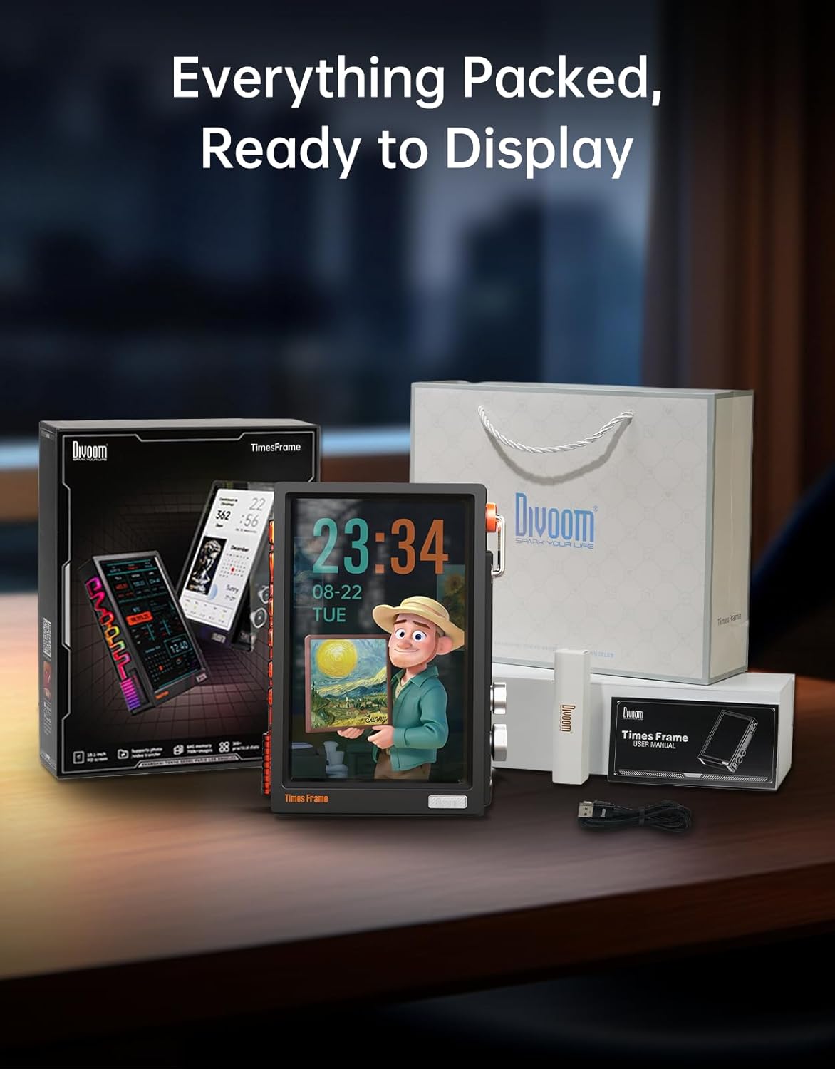 Thumbnail 6 de Divoom Times Frame 10.1" WiFi digital frame