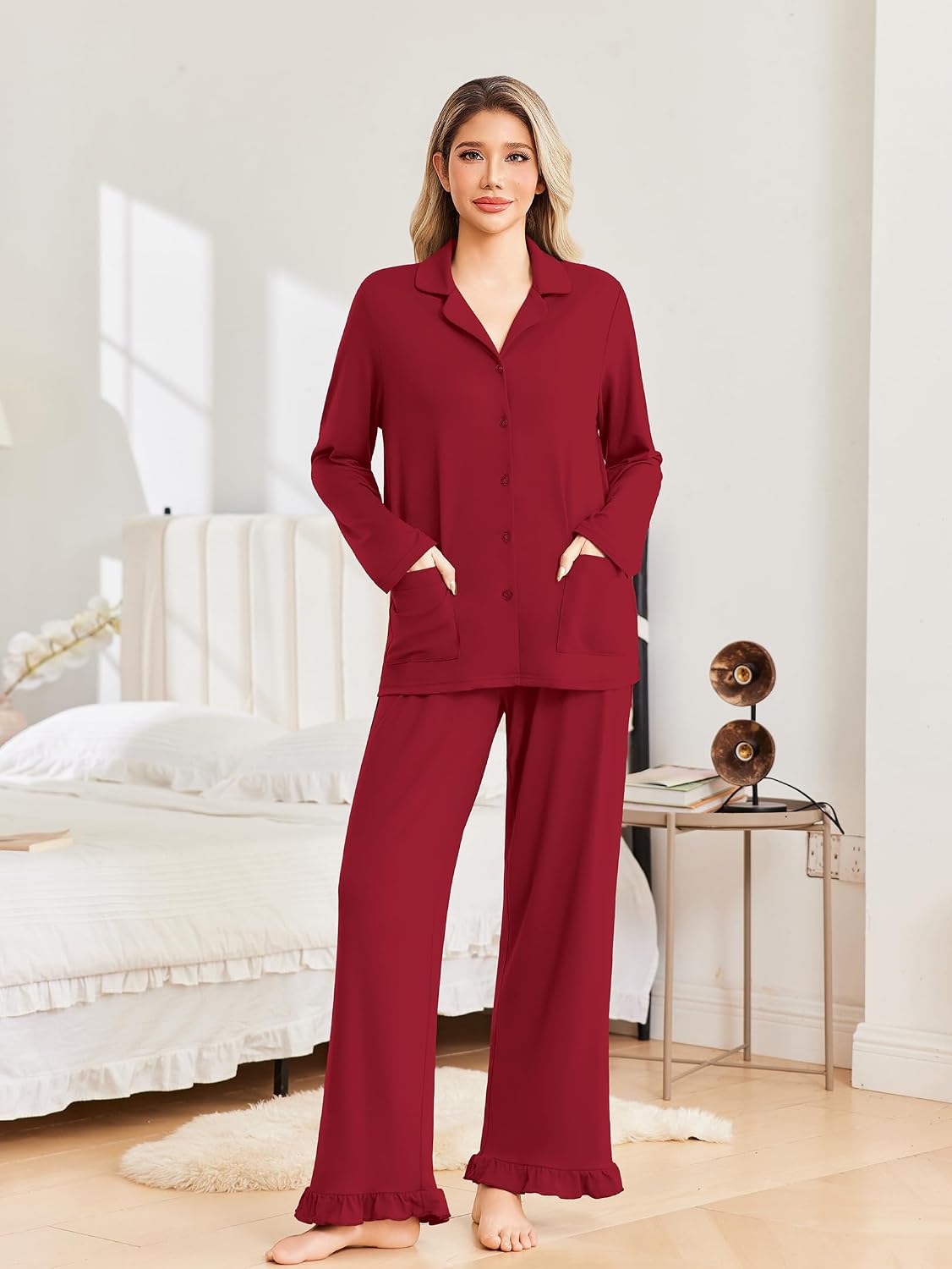 Detalle 2 de Ekouaer Women's Pajama Set