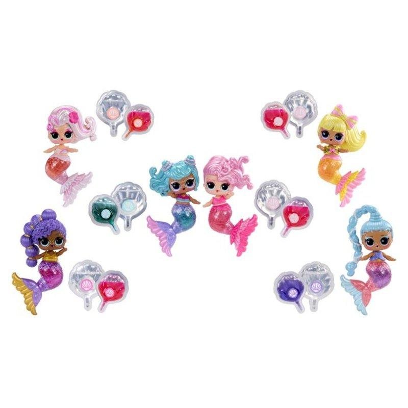 Detalle de L.O.L. Surprise! Mermaids Makeover Magic Mini, muñeca coleccionable con gloss mezclable