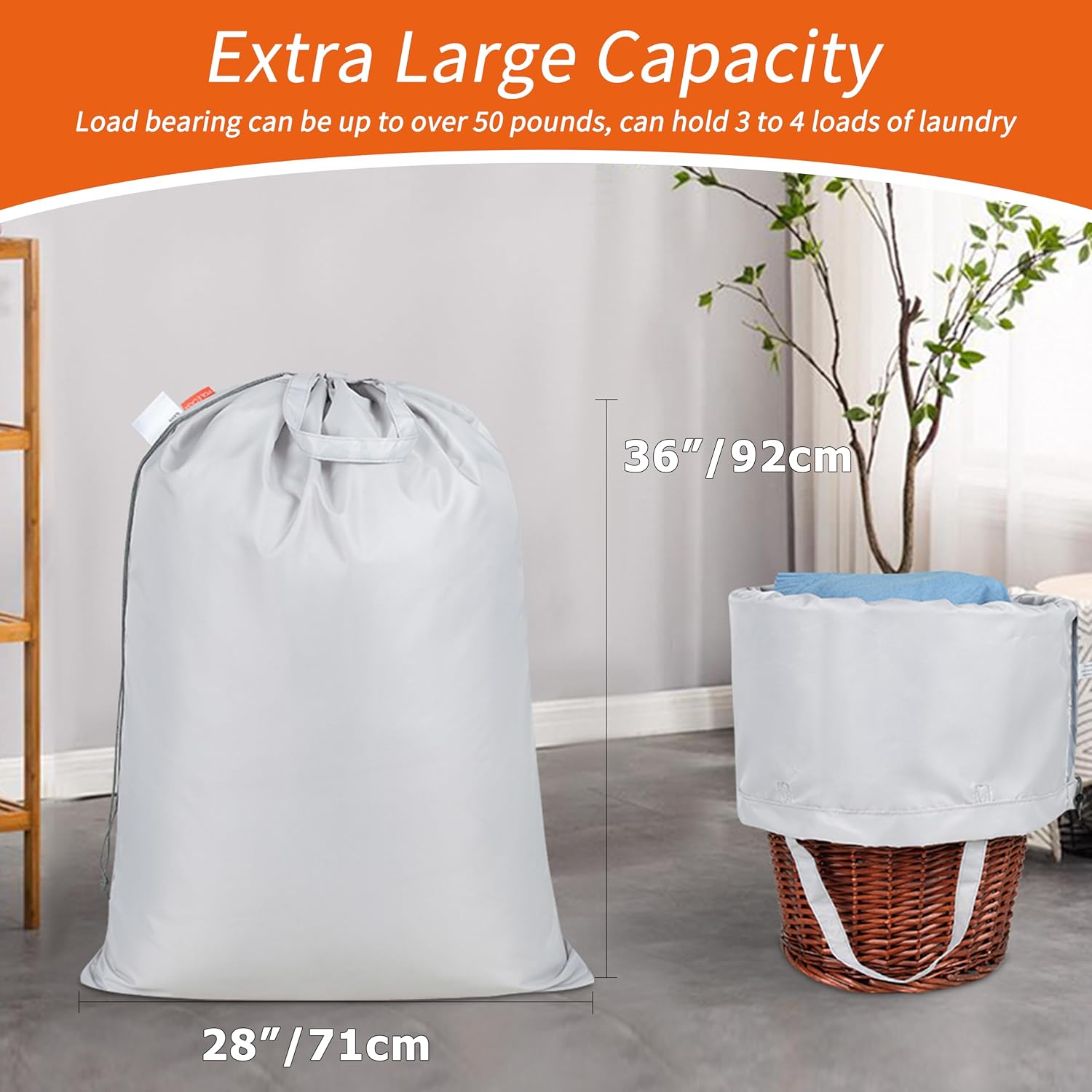 Detalle de Polecasa Extra Heavy Duty Laundry Bag 28 x 36 in