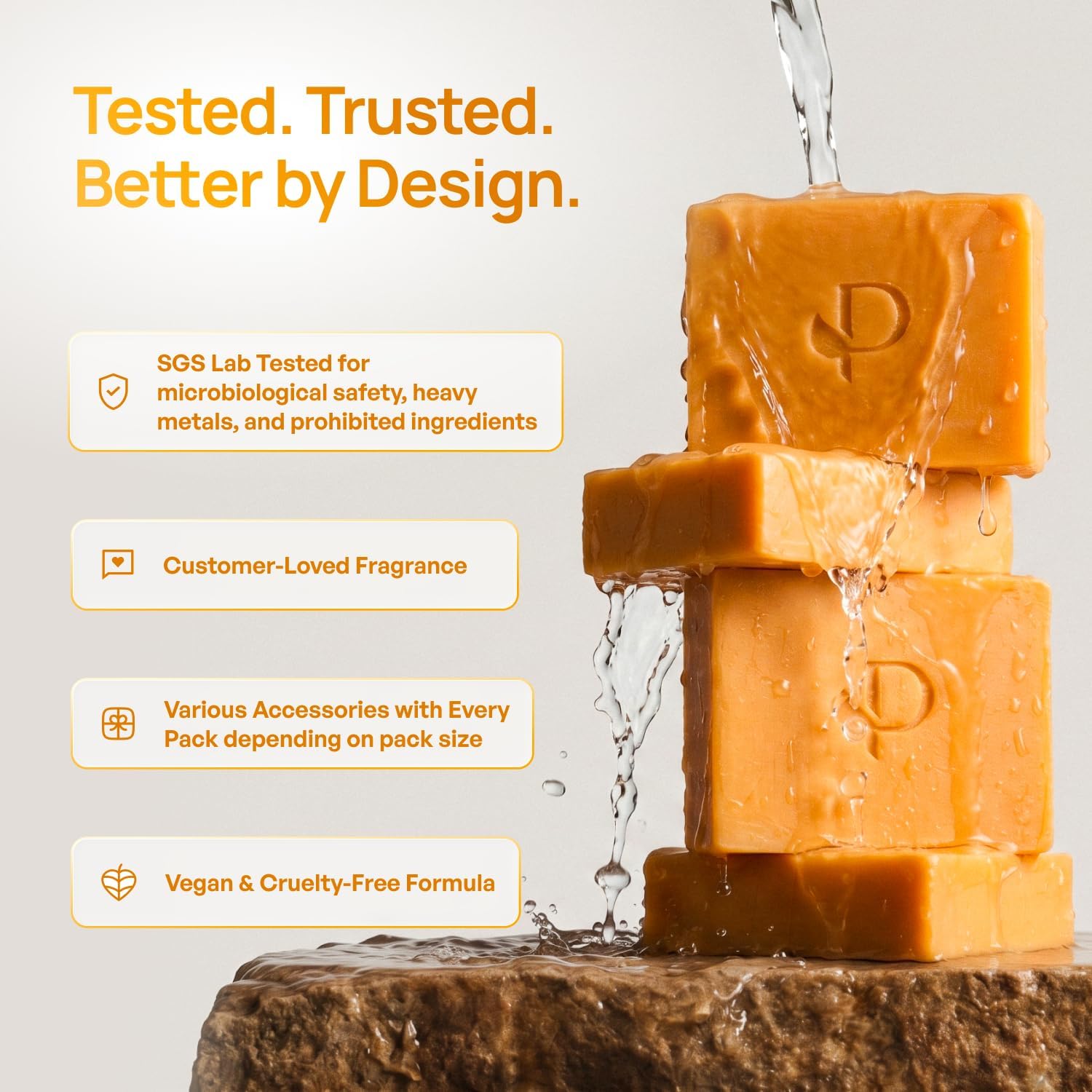 Detalle 2 de PLANTIFIQUE Kojic Acid Soap Bar for Dark Spots, 80 g, with Travel Case