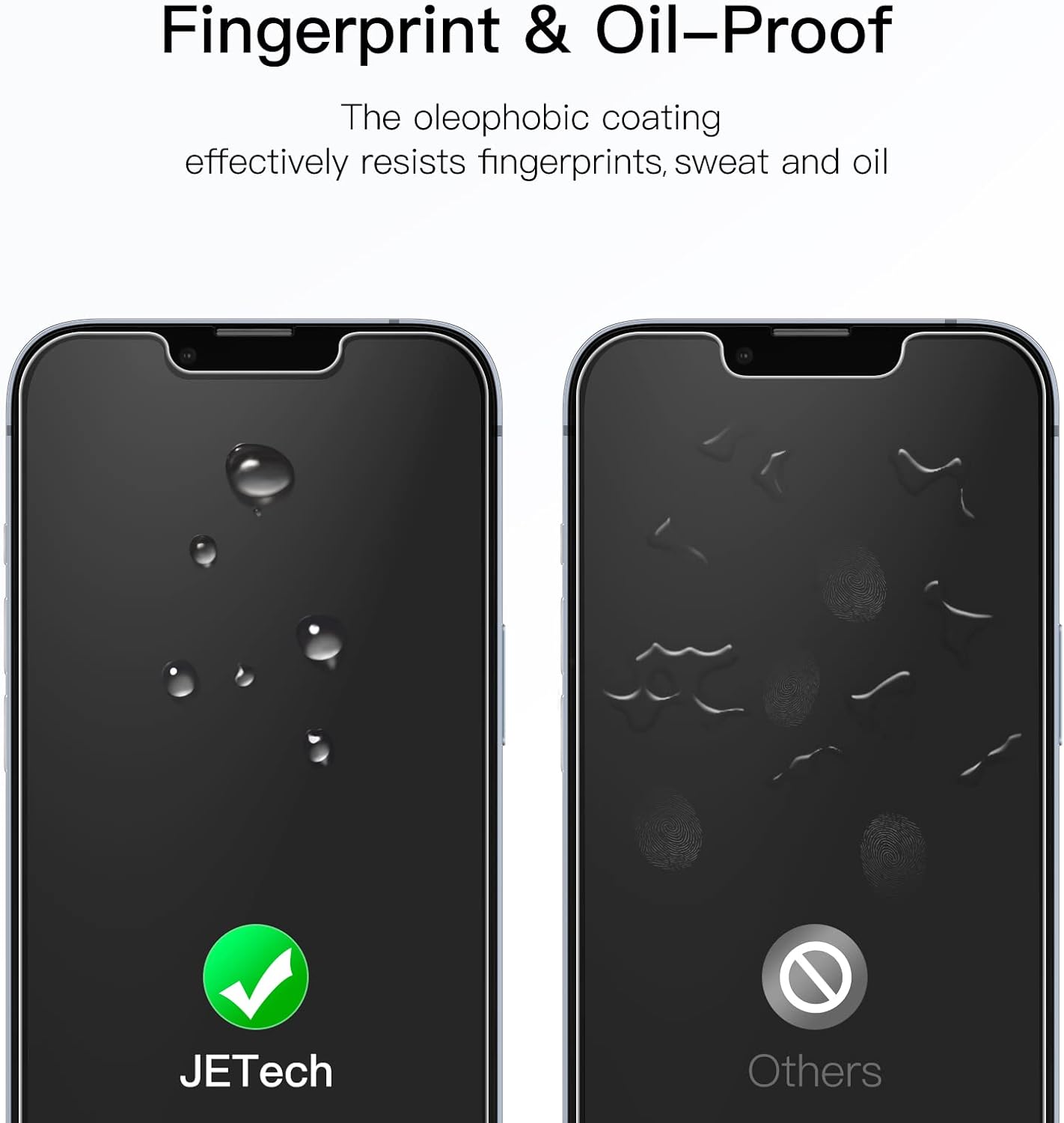Thumbnail 5 de JETech Screen Protector for iPhone 17e (2026) / iPhone 16e / iPhone 14 6.1" – Tempered Glass Film (3-Pack)