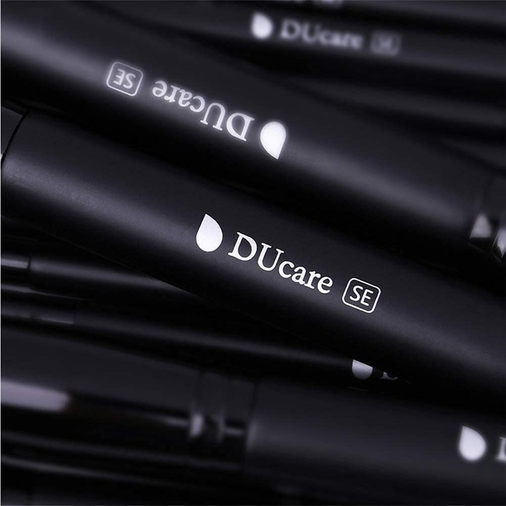 Detalle de DUcare Make-up Pinsel-Set (15 Stück) mit synthetischen Borsten – Schwarz