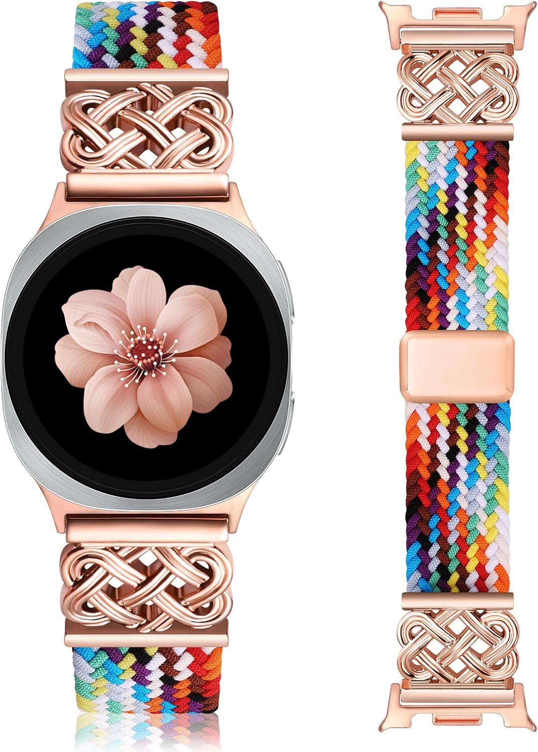 Detalle de TOYOUTHS Braided Magnetic Strap for Samsung Galaxy Watch 8 / Watch 8 Classic