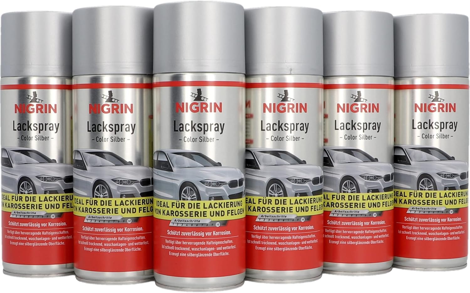 Thumbnail 5 de NIGRIN Lackspray Silber 400 ml – Rostschutz für Karosserie und Felgen