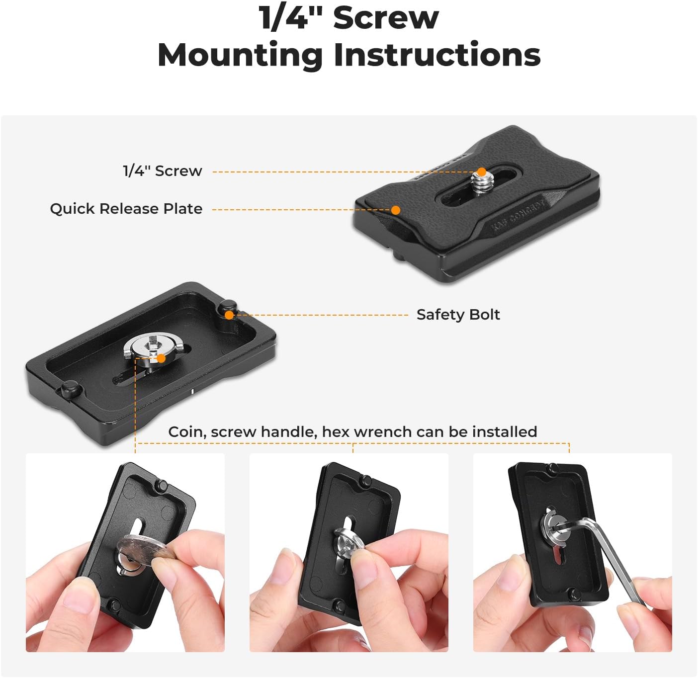 Thumbnail 6 de K&F CONCEPT 28mm Ball Head 10kg capacity