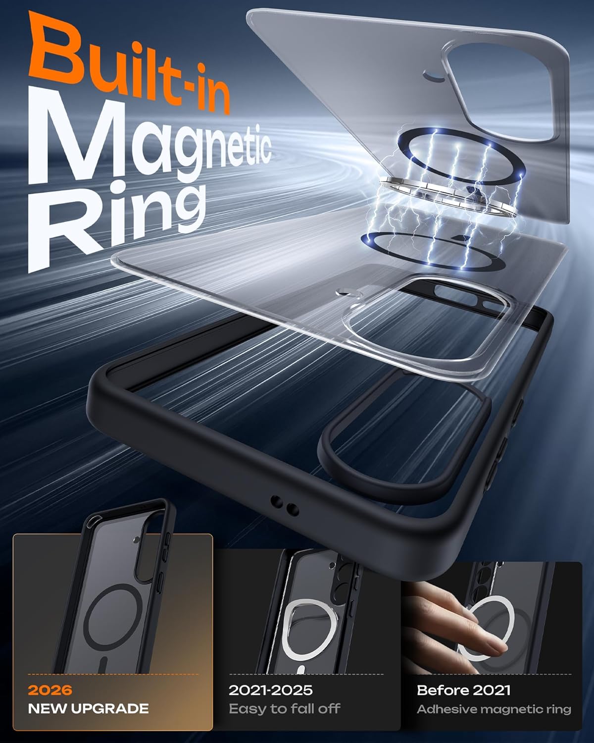Thumbnail 3 de TOCOL Magnetic Case for Samsung Galaxy S26 (6.3”) — Slim, MagSafe-Compatible, 12ft Drop Protection