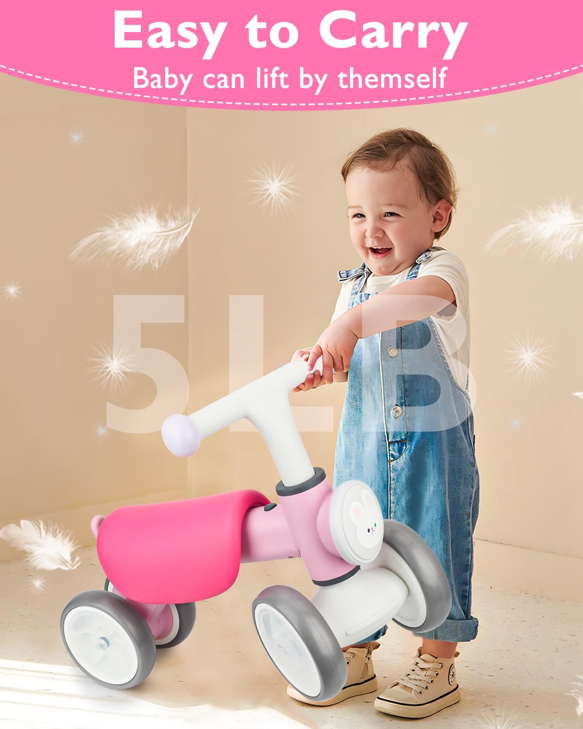 Thumbnail 6 de Toddler Toys Balance Bike 4-Wheel Light Music