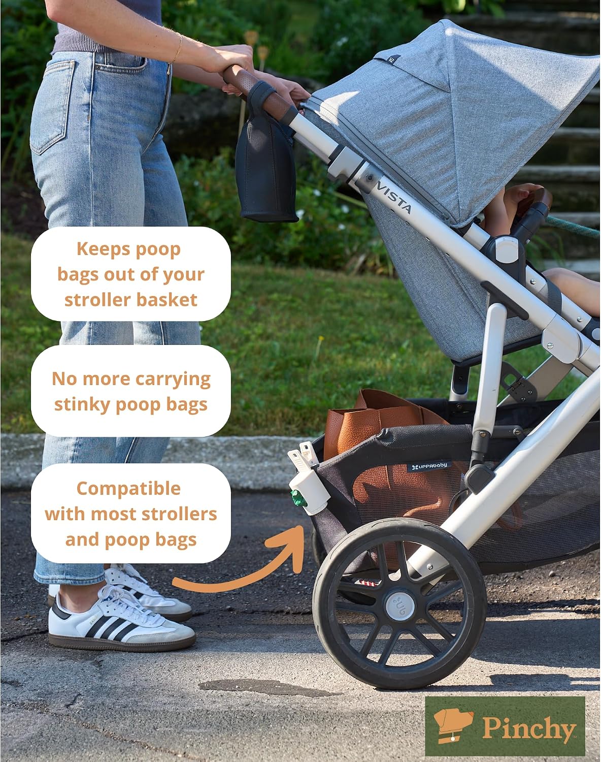 Detalle de Pinchy Dog Waste Bag Holder for Strollers