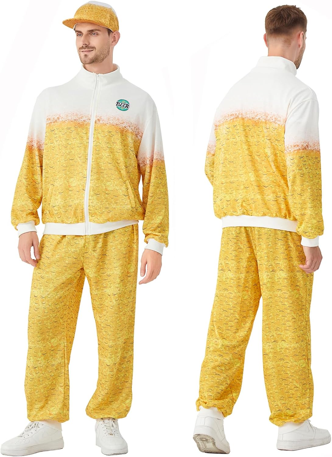 Detalle de Heionia Bier Trainingsanzug Kostüm 100% Polyester 🎭