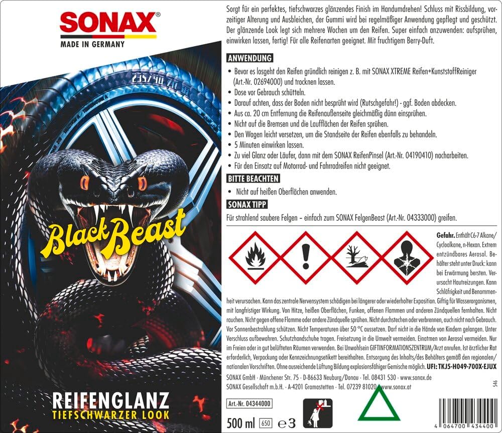 Thumbnail 1 de SONAX ReifenGlanz Special Edition 500 ml 🚗