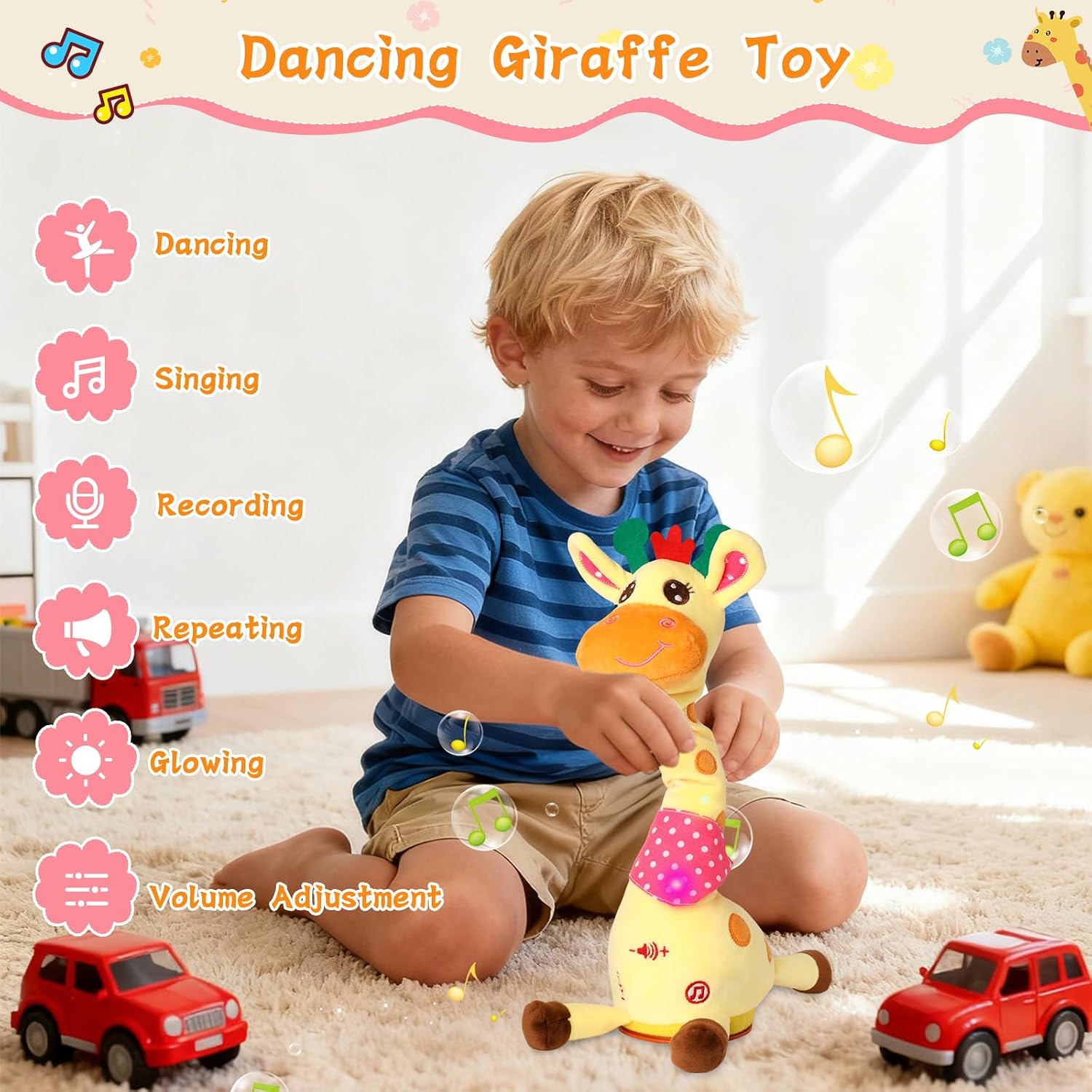 Thumbnail 2 de LLUKEME Dancing Giraffe Toy