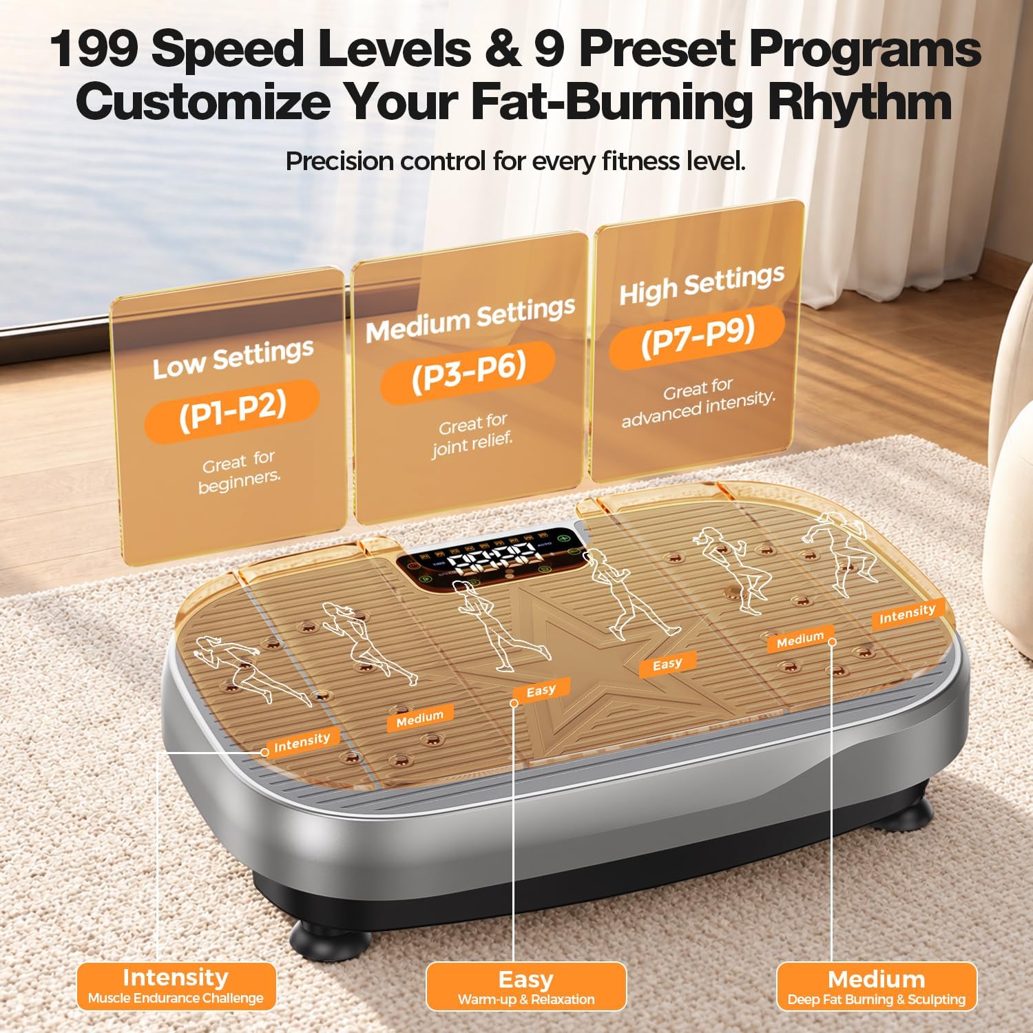 Thumbnail 6 de Vibration Plate Exercise Machine, 450 lb Capacity