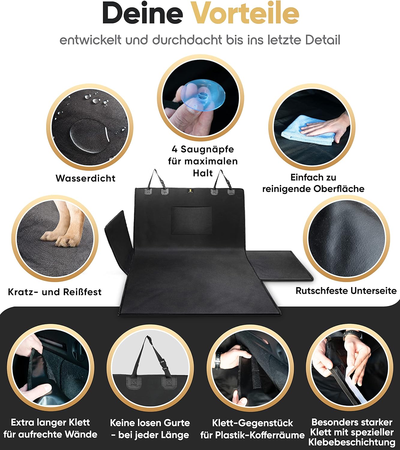 Detalle 2 de HELDENWERK Kofferraumschutz Hund 600D