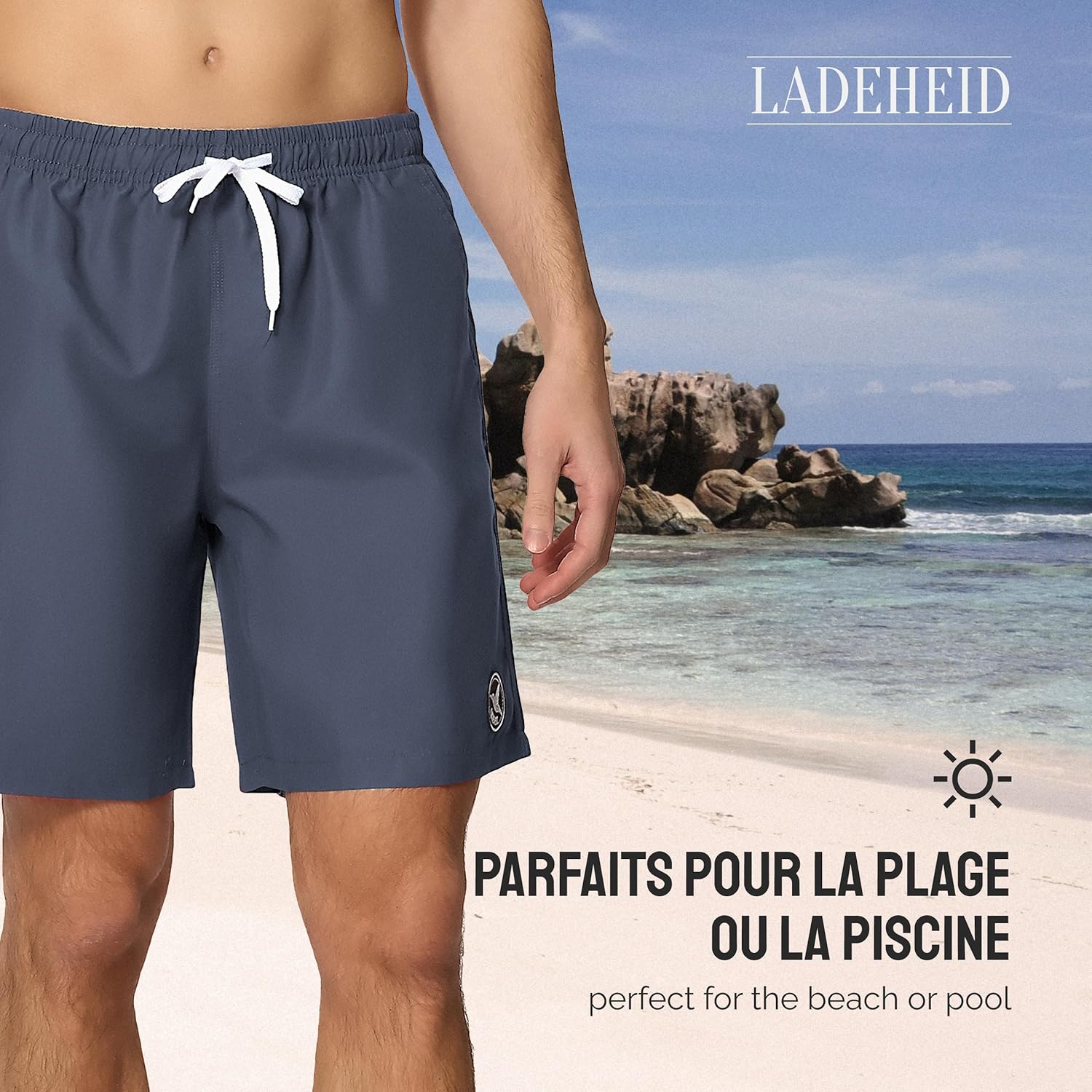 Thumbnail 4 de Ladeheid Short de Bain Homme – Séchage rapide, filets intérieurs et poches pratiques