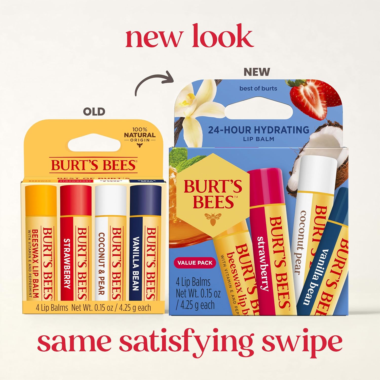 Detalle 2 de Burt's Bees Lip Balm 4-Pack 💄