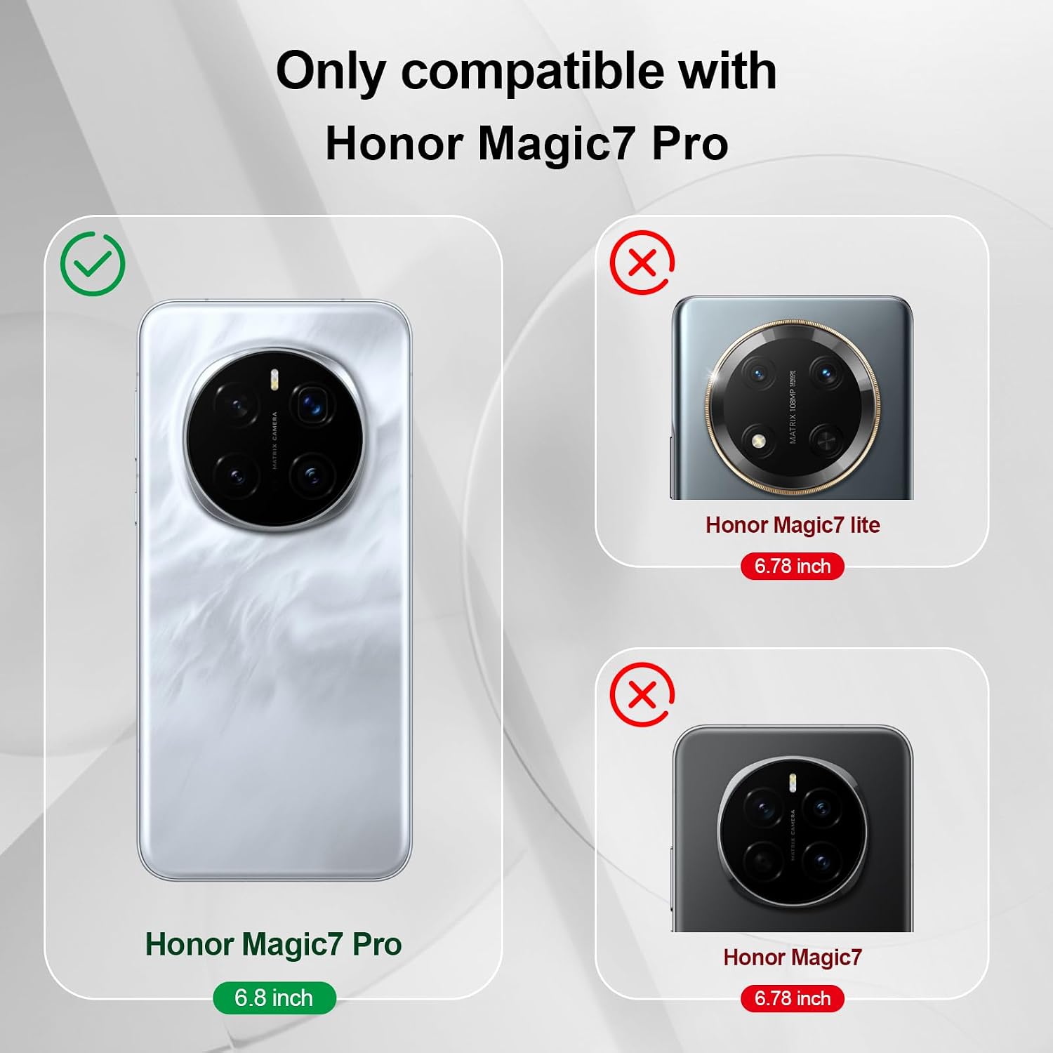 Detalle de Btstring Hülle für Honor Magic 7 Pro aus Silikon – Ganzkörper-Case mit weichem Mikrofaserfutter (lila)