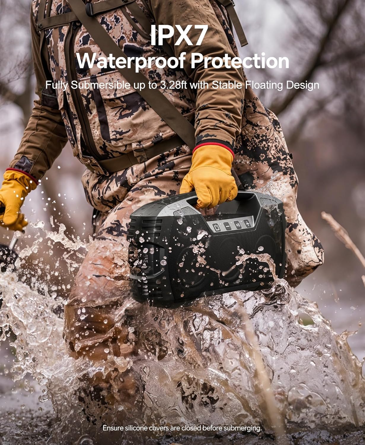 Detalle de IPX7 Waterproof Bluetooth Speaker 40W ๐