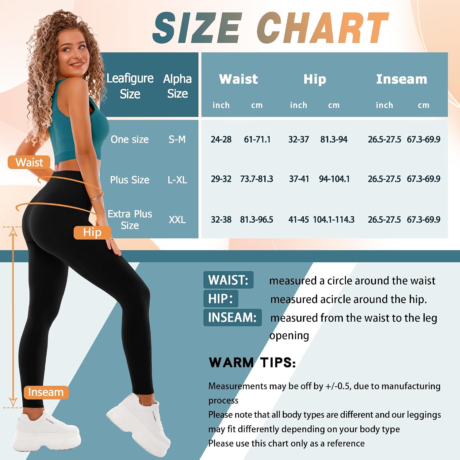 Thumbnail 5 de SINOPHANT High Waisted Leggings with Pockets — Full Length Yoga Pants