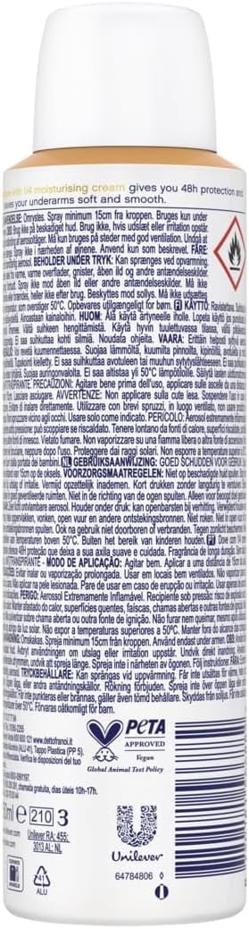 Detalle 2 de Dove Deodorante Spray Classic Care Fruity antitraspirante: protezione fino a 48 ore, 6 flaconi da 150 ml