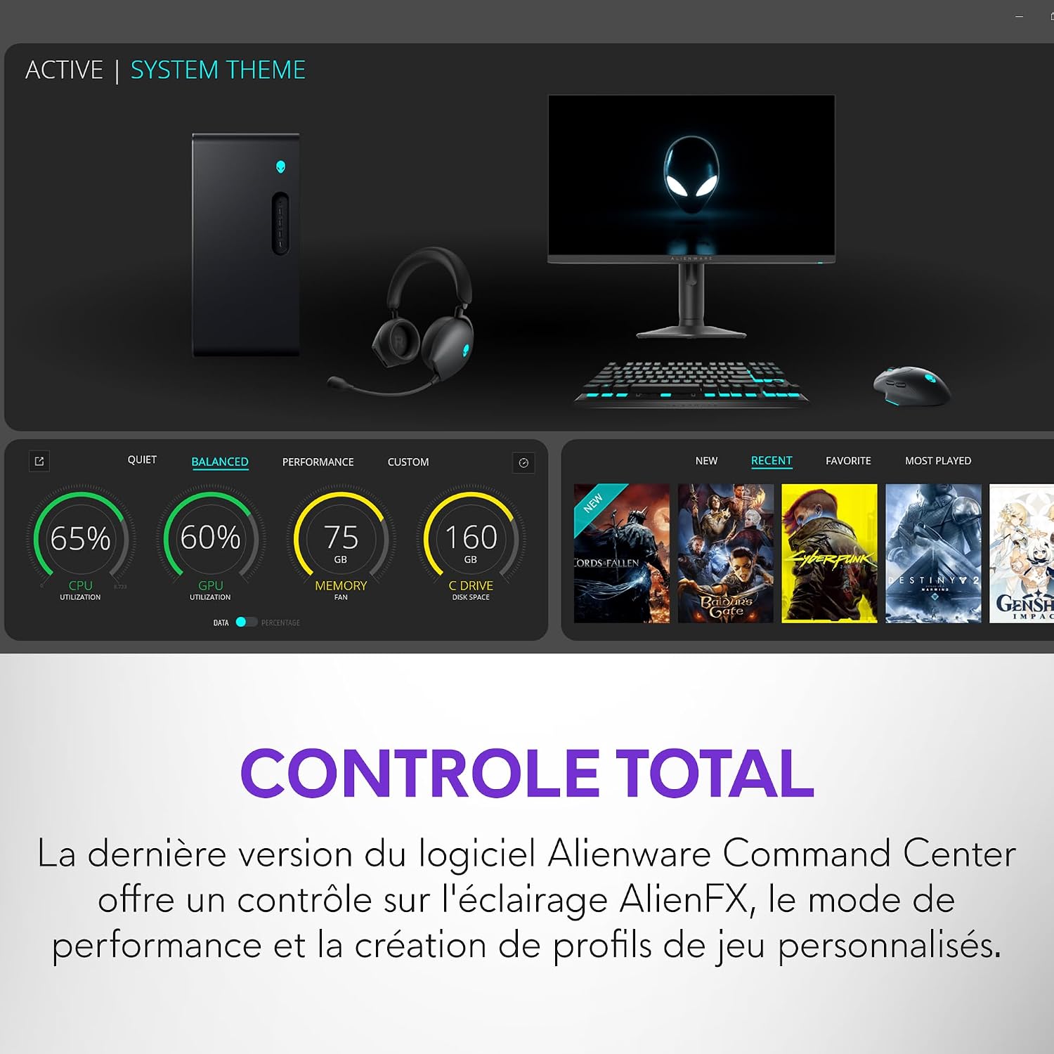 Thumbnail 5 de Alienware Aurora ACT1250 PC Gamer 32 Go