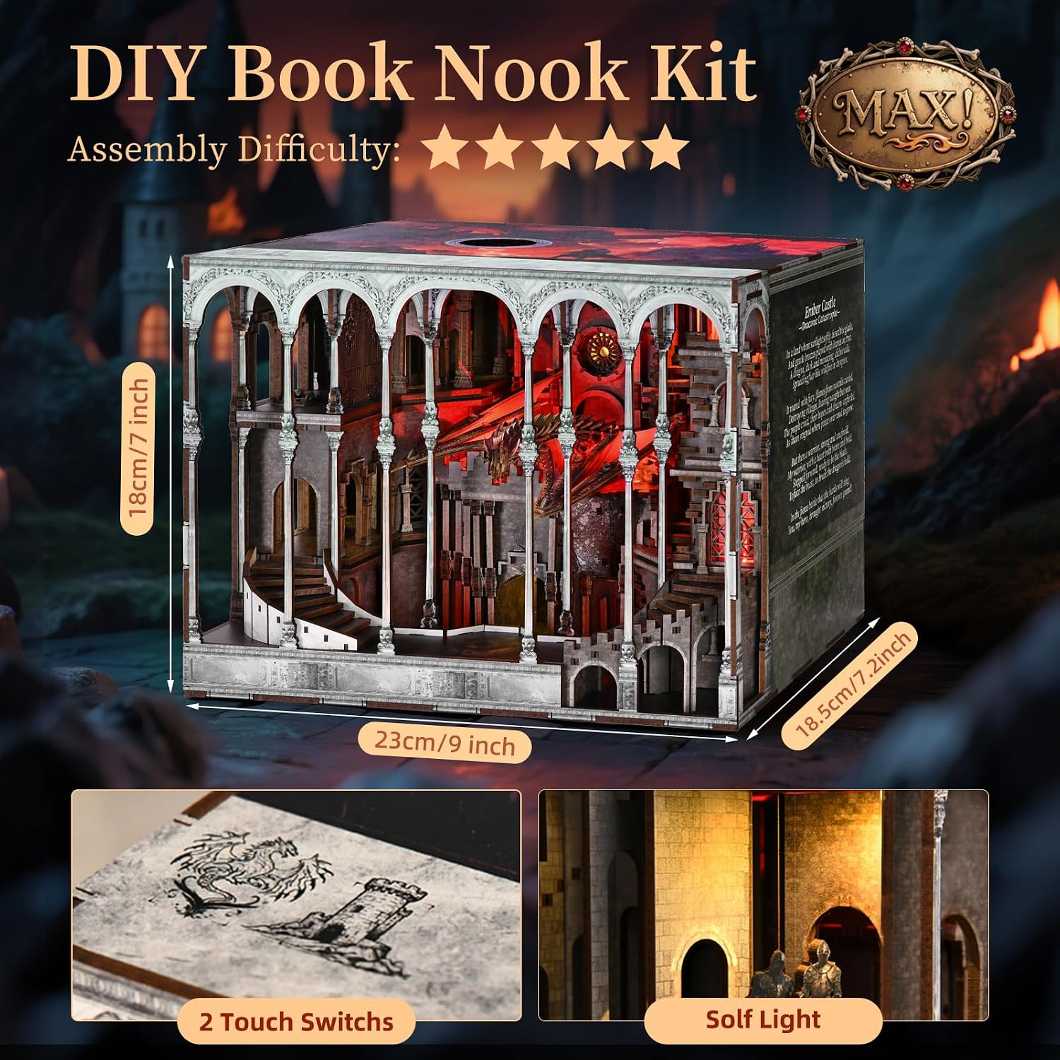 Detalle de MiniCity Book Nook Kit für Buch-Ecke
