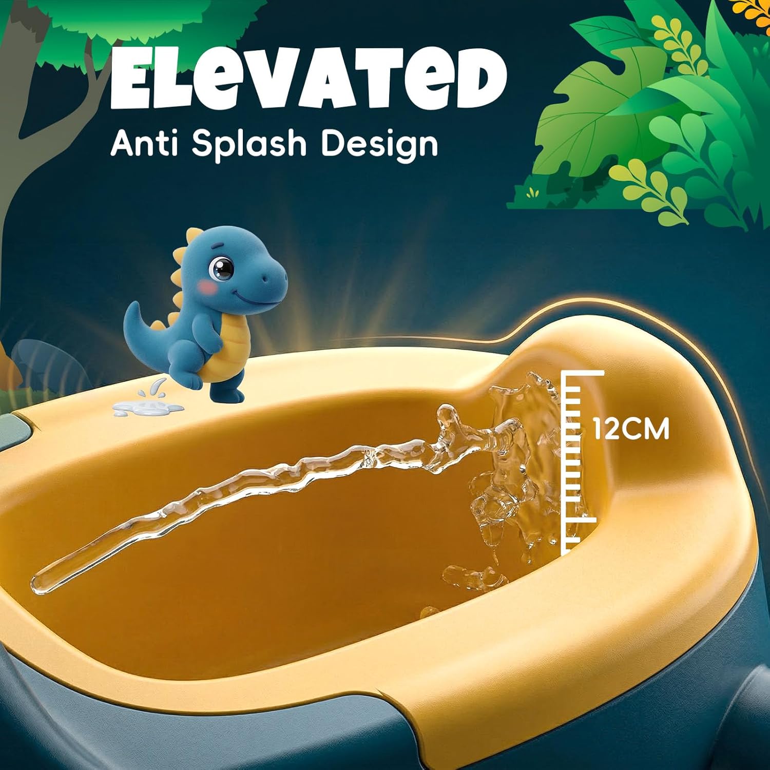 Thumbnail 1 de Dinosaur Potty Training Toilet for Toddlers – Blue (1–6 years)
