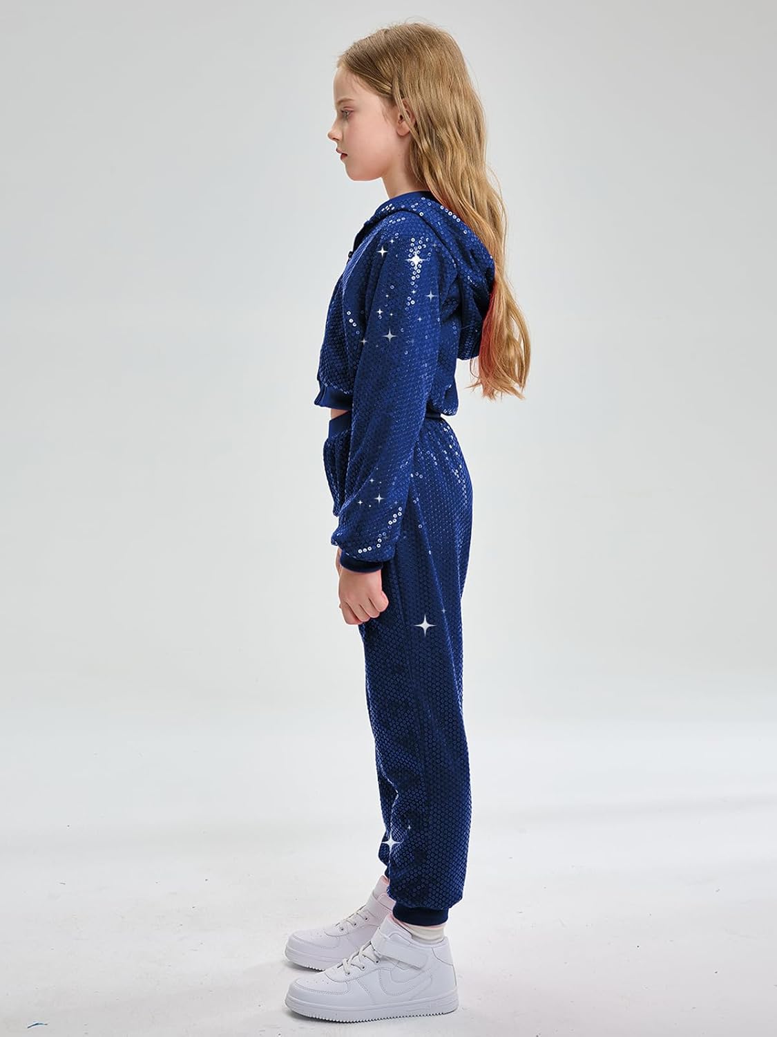 Thumbnail 1 de Ensemble LOLANTA enfant hip-hop à paillettes : veste à capuche et pantalon