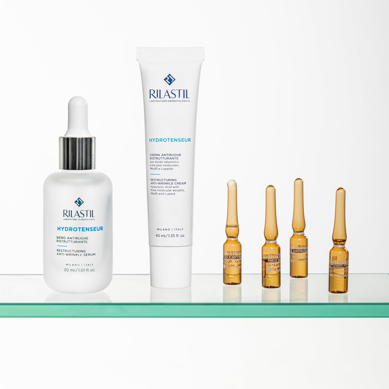 Thumbnail 2 de Rilastil Hydrotenseur Fiale Antirughe Liftanti Liftanti in siero concentrato, effetto lifting e assorbimento rapido (7x1 ml)