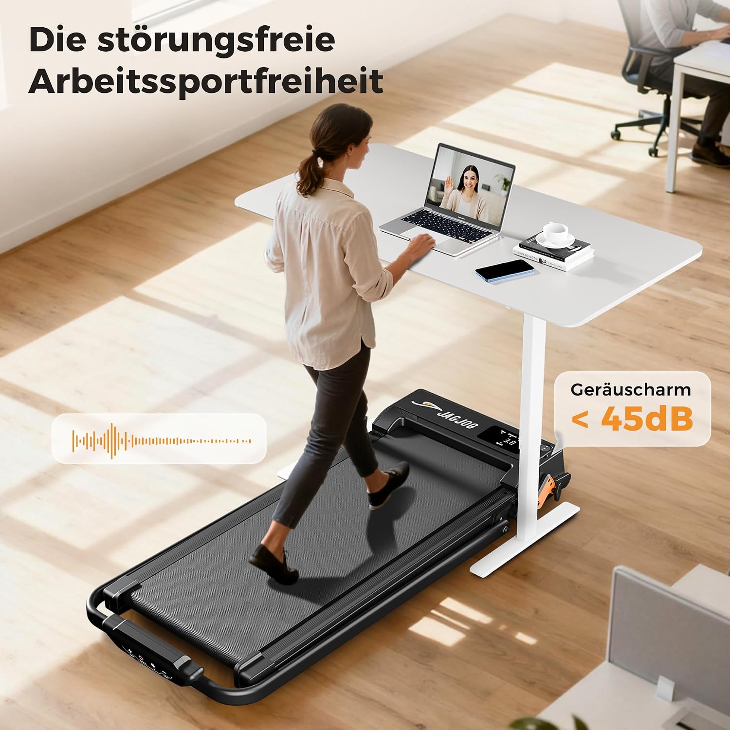 Detalle 1 de 6‑in‑1 Laufband 2,5 PS, 12 km/h, 9% Steigung