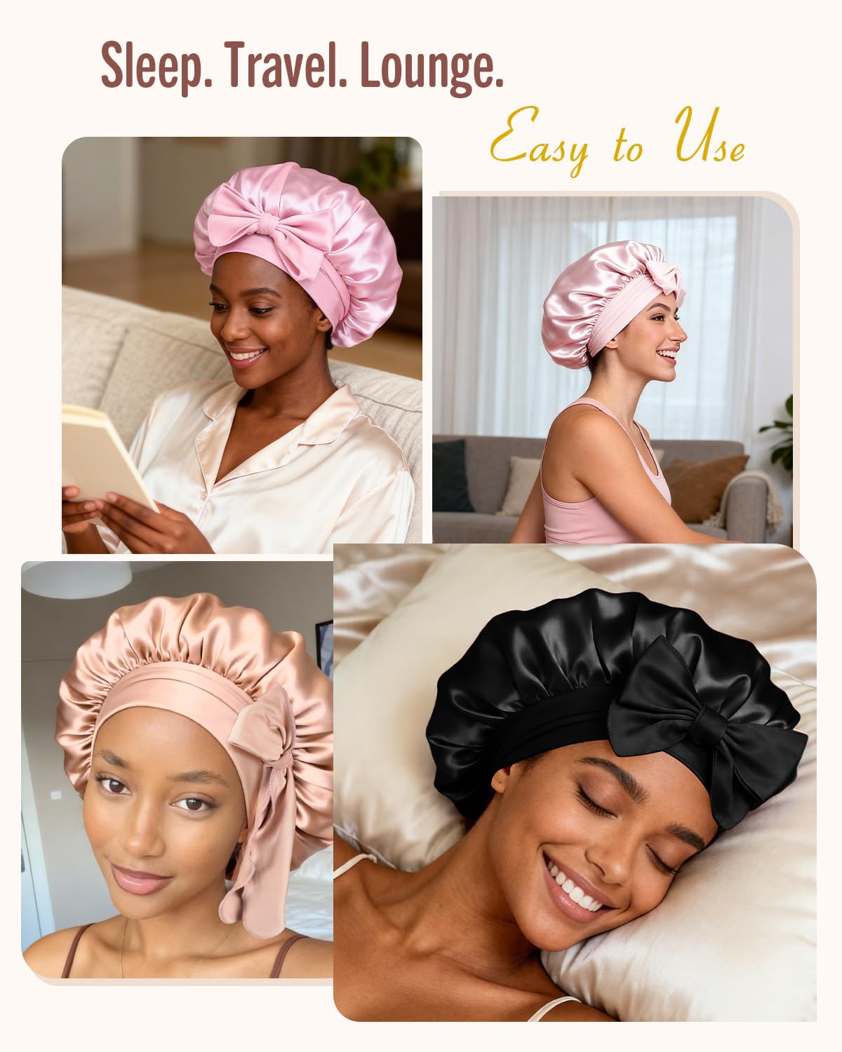 Thumbnail 4 de BONNET QUEEN Silk Bonnet Adjustable Tie 2.8"
