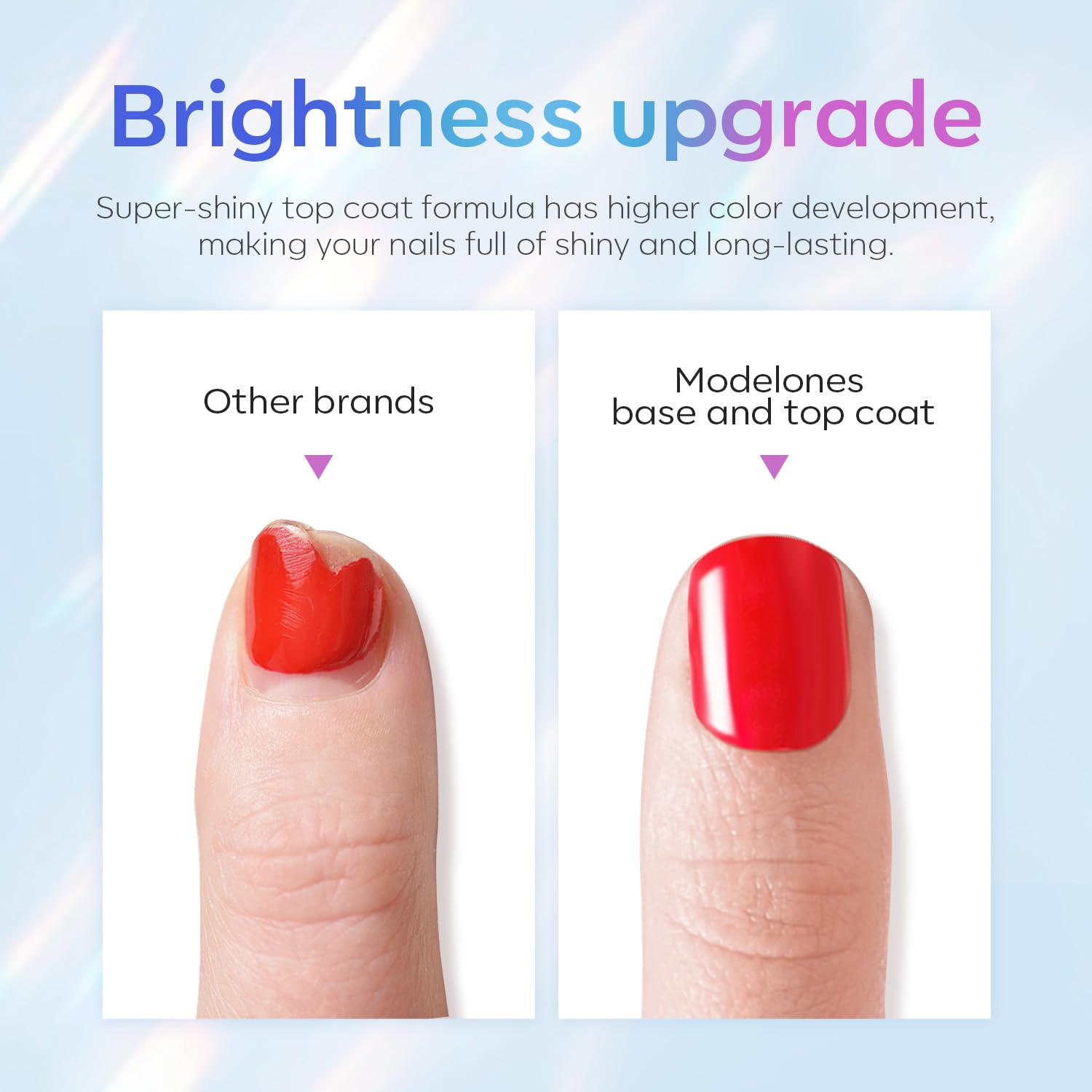 Detalle 2 de modelones Gel Top Coat 15 ml Super Shiny