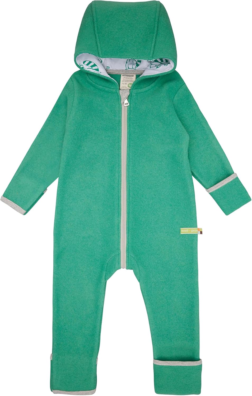 loud + proud Unisex Baby Wollfleece Fleeceoverall
