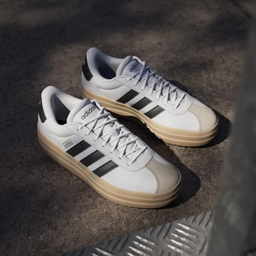 Detalle de ADIDAS Donna VL Court Bold Shoes - Ftwr White/Core Black/Wonder Beige (36 2/3 EU)