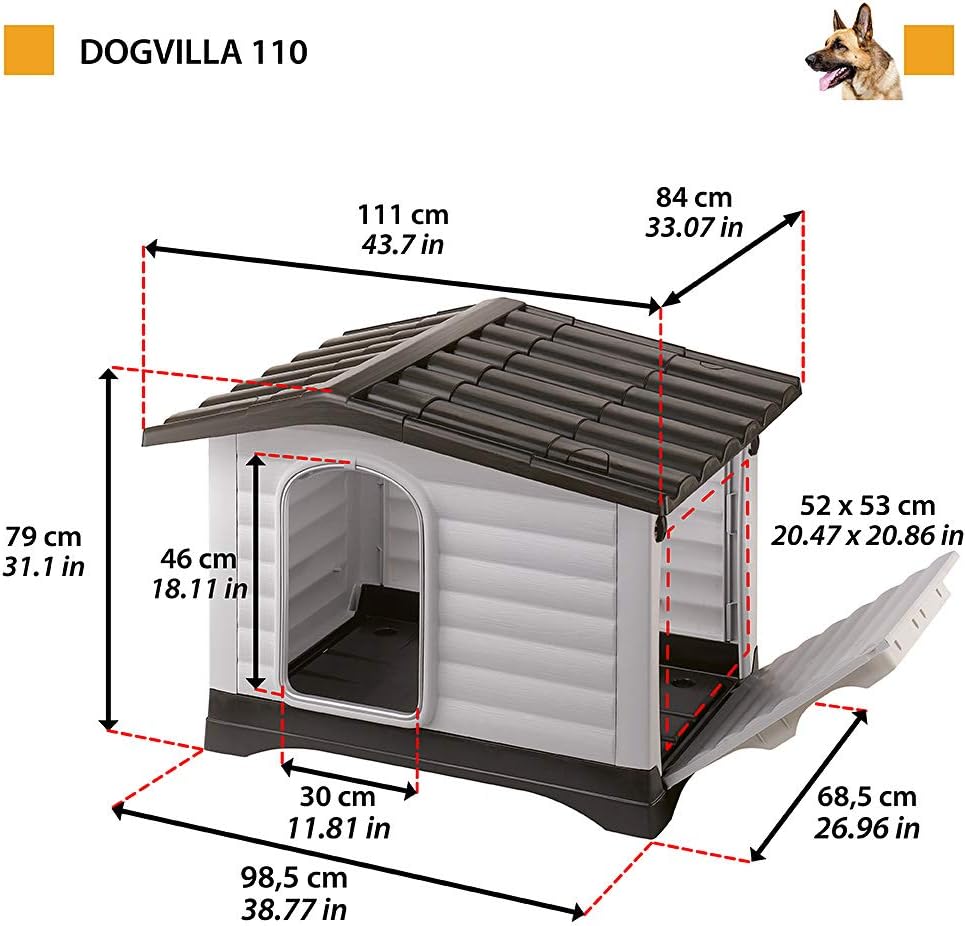 Detalle 2 de Ferplast DOGVILLA 110 outdoor dog kennel 111x84x79 cm