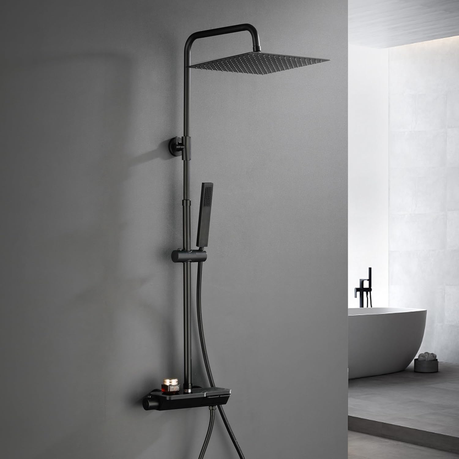 Görbach Regendusche 3030MB Duschsystem matt schwarz